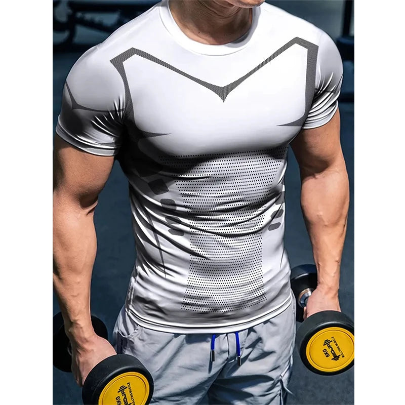 Compression T Shirt New Men Summer/Winter Sportswear Running T-shirt Elastic