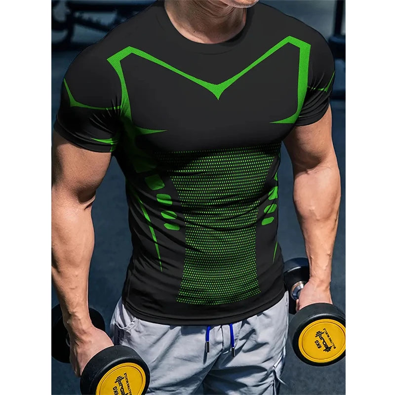 Compression T Shirt New Men Summer/Winter Sportswear Running T-shirt Elastic