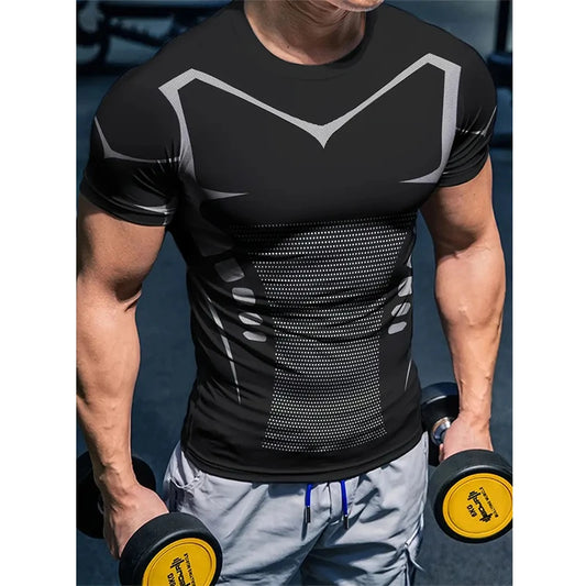 Compression T Shirt New Men Summer/Winter Sportswear Running T-shirt Elastic